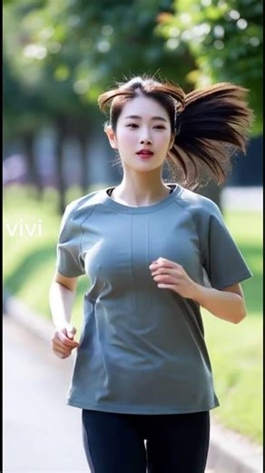 Women Runner Daily Training Outdoor fitness #fitness #달리기