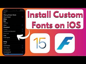 Install Custom Fonts on iPhone iOS 15 | How To Add Custom Fonts On iPhone & iPad