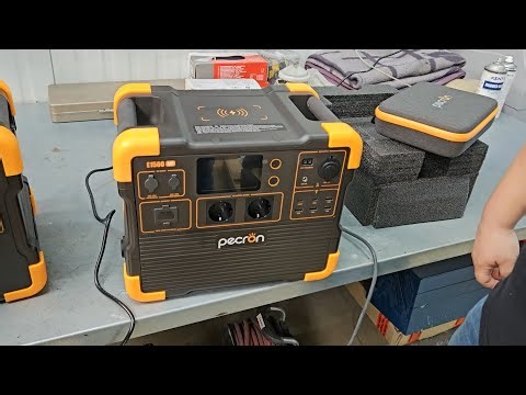 WOHNMOBIL WECHSELRICHTER Pecron E1500 mit eingebauter Batterie, Solar und 12V Powerstation