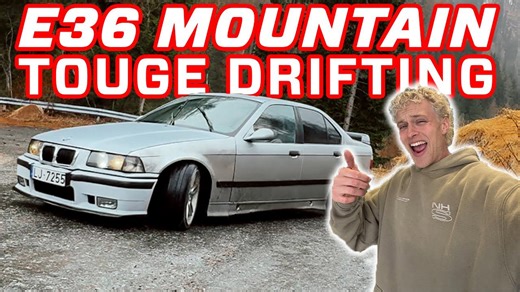 4000 Euro BMW E36 Mountain Drift Test on the Limit
