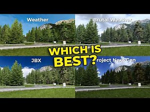 Weather vs Brutal Weather vs JBX vs PNG - ETS2 Comparison