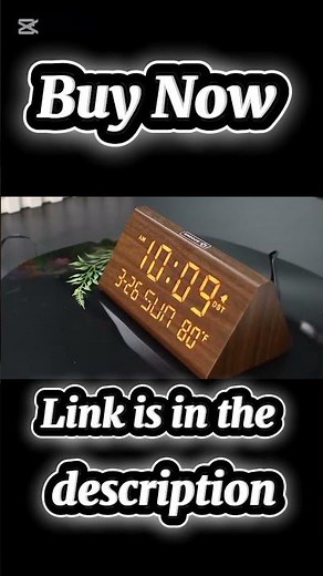 Wake up smart ⏰ | DreamSky Wooden Digital Alarm Clock with USB, Date & Temp Display 🌿#viralshorts