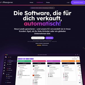 Ein System, das im Vertrieb wirklich alles abdeckt. Mister James kombiniert • CRM, • Lead-Tracking, • Automatisierungen, • Social-Planung, • Landing-Pages • Faktura in einer Plattform. ➡ Teste 30 Tage kostenlos und finde heraus, wie viel Zeit du täglich sparen kannst. | Mister James