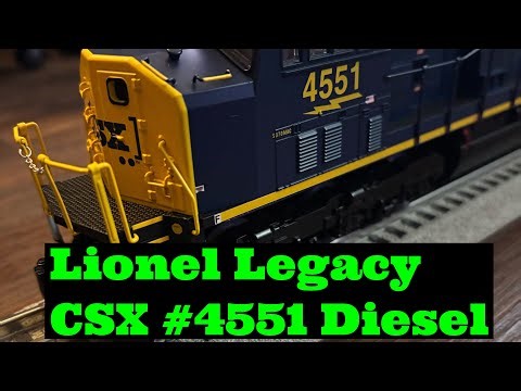 Lionel Legacy CSX #4551 Diesel #train #lioneltrains #modeltrains