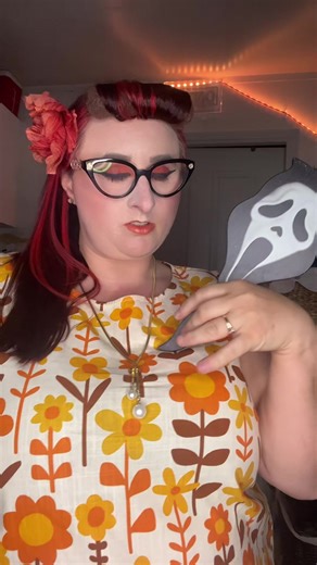 60s inspired Glowup 🧡 #pinup #retro #rockabilly #plussizetiktok #aussietok