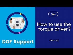 How to use the torque driver?