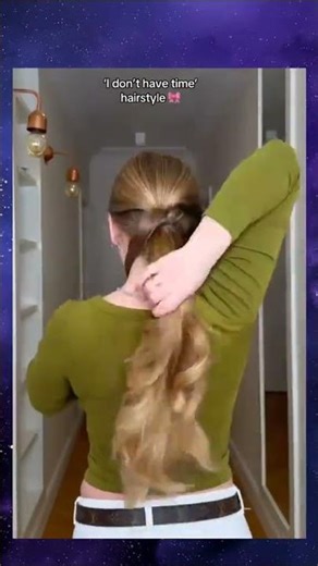 Easiest ponytail hack 🎀 #hair #hairstyle #ponytail #longhair #hairtok Easy Ponytail Hack for Long
