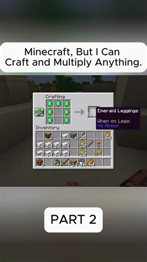 Minecraft, But I Can Craft and Multiply Anything #viral #fyp #minecrafttutorial #Minecraft