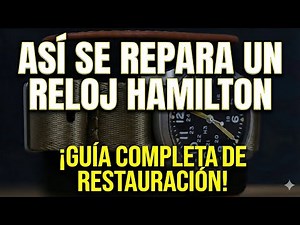 Cómo dejé este Reloj HAMILTON como NUEVO ✨ Restauración Completa
