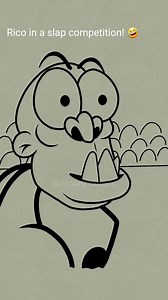 Rico in a slap competition! 😂 #funny #laugh #ricoanimation | Rico Animations