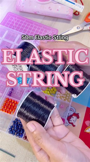 50m japanese elastic string for diy beaded bracelets #elasticstring #beadedbracelets #beadedjewelry #stringbracelets