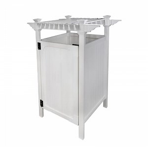 Zippity Outdoor Products 61.625-in x 46.625-in x 88.75-in White Outdoor Shower Kit Enclosure Lowes.com