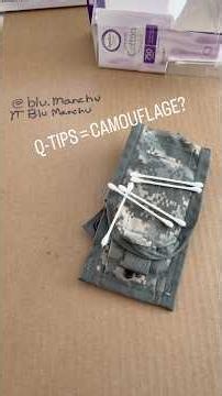 Q-Tips can make camouflage better?