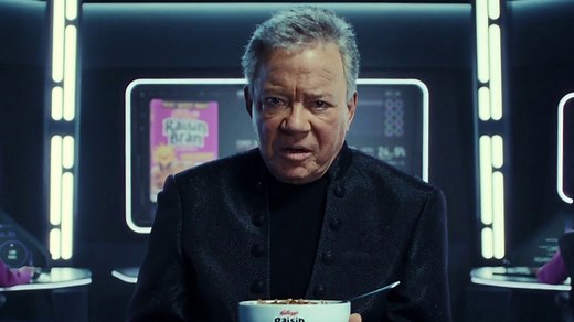 William Shatner Stars in Cheeky Raisin Bran Super Bowl Ad