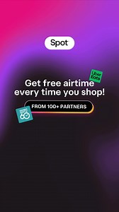 21 reactions | With Spot’s airtime rewards, you earn free airtime just by opting to use your Spot wallet for everyday purchases. Airtime can be used for calls, data, or SMS – keeping you connected. Getting started is simple: activate your SIM, pay with your Spot debit card or purchase via the app, and watch your airtime rewards grow automatically. | Spot Money SA | Facebook