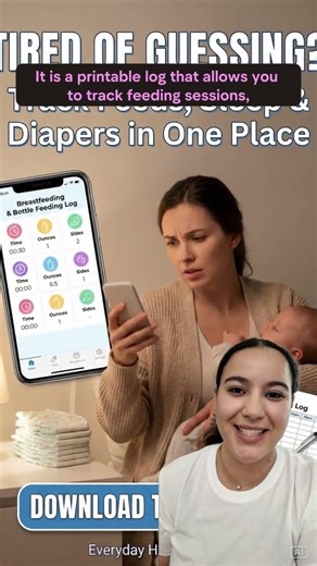 Newborn Feeding Schedule & Breastfeeding Tracker Log