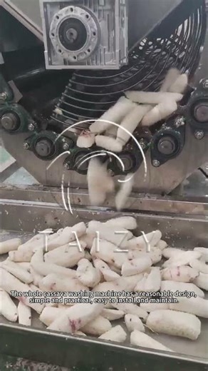 95% Peeling Rate Root Vegetable Washing Machine | Cassava Washer Peeler Machine