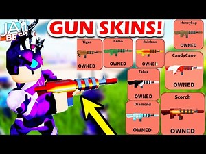 HOW TO UNLOCK ALL THE GUN SKINS IN ROBLOX JAILBREAK!! | GUN SKINS REVIEW/ SHOWCASE!!