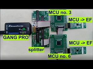XStreamPro Gang flash programming ST + Issi (STM32H7+IS25LP016)