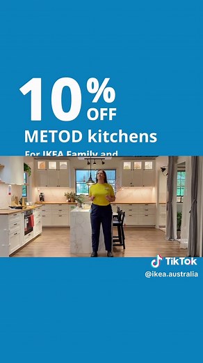 Fall back in 💙 with your kitchen. Discover beautifully designed METOD kitchens and applications, now with 10% off for IKEA Family and IKEA Business Network. Terms, Conditions and Exclusions apply.