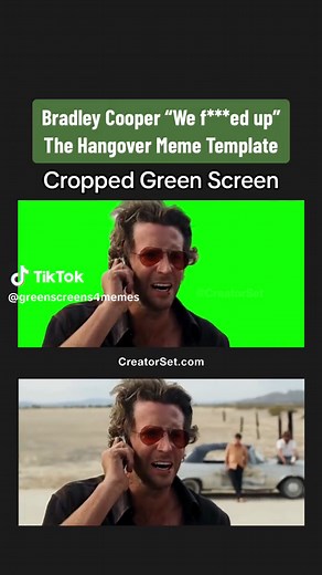 Bradley Cooper Hangover Meme Template