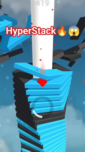 😱 Can we finish this HYPER-STACK? #shorts #stackball #gaming