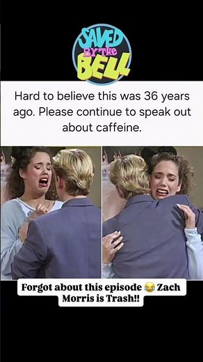 This Scene Was SO Dramatic 😭 #SavedByTheBell #90sTV #Throwback #ZackMorrisIsTrash #Retro #90s #lol