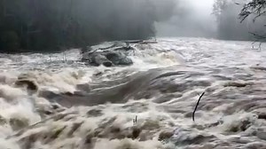 7K views · 86 reactions | @chattoogaconservancy The Chattooga is running high after last night’s major storms. The 76 bridge gauge hit 8’ this morning. We’ve seen reports of 8+ inches of rain in parts of the watershed, mudslides, flooded roads, and likely plenty of downed trees. If you’re out in the watershed today, please be careful! | Visit Oconee SC - Oconee County, South Carolina | Facebook