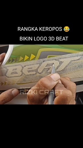 1M views · 3.5K reactions | Emblem 3D Beat from used pvc #paralon #handmade #pvc #kreatif #ide #kerajinan #diy | Rizki Craft | Facebook