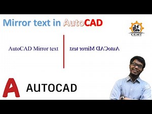 How to Mirror text in AutoCAD
