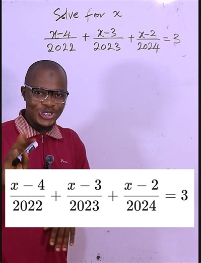 120K views · 1.2K reactions | Math Olympiad Question We will collectively explore methods to determine the value of x without relying on a calculator. 樂 @topfans | Shittu Mathematics Class | Facebook
