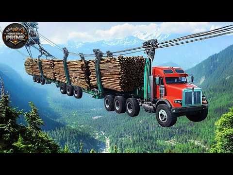 Extreme Truck Skills: Dangerous Oversized Transport Loads | Biggest Heavy Machinery in Action #10