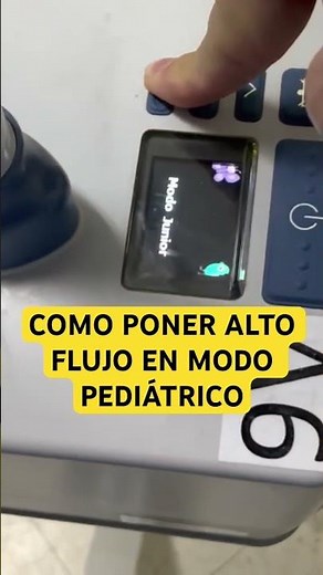 How to put the Airvo 2 high-flow cannula in pediatric mode #nursing #ICU #shorts