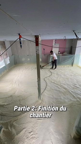 Partie 2 : Finition du chantier 🚧✅ #isolation #btp #mousse #equipe #epic