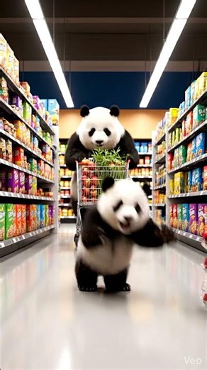 5 Funny and hilarious panda family shopping trip