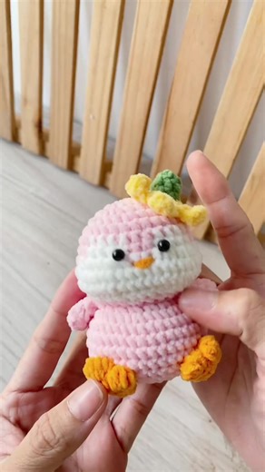 My adorable pink penguin #crochet #cute #amigurumi #penguin #yarn