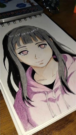 Hinata Drawing || #sh#art #drawing #hinata #naruto #girl #sketch #animedrawing #animeart
