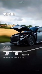 Audi TT #evolution Timeline: • 1998 – 1 Gen 8N (The Original Icon) • 2003 – 1 Gen 8N (Facelift / V6 Era) • 2006 – 2 Gen 8J (New Aluminum Space Frame) • 2008 – 2 Gen 8J (TTS Introduction) • 2009 – 2 Gen 8J (RS / High Performance) • 2015 – 3 Gen 8S (Modern Virtual Cockpit) • 2018 – 3 Gen 8S (Facelift) • 2023 – 3 Gen 8S (The Final Edition) | Neur0fy