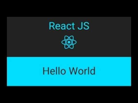 Part 2: Hello World from React