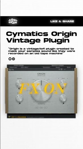 Cymatics Origin Vintage Plugin #lmms