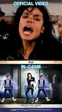 Bad Music Video Vs Michael Jackson The Experience (Just Dance) #shortsfeed #trending #thriller #fypシ