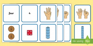 0-20 Visual Number Matching Cards
