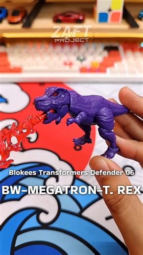 Beastwars Megatron T-Rex Blokees Transformers Galaxy Defender Version 06 Mini Action Figure Blindbox