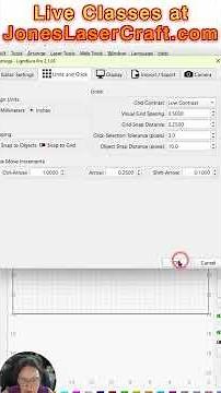 Lightburn Using Arrows to Move Objects