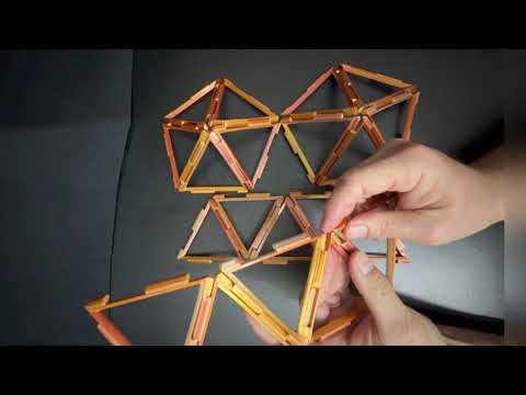 How to make the Icosahedron using the Hexa Zen Triangles by Natureofflowers