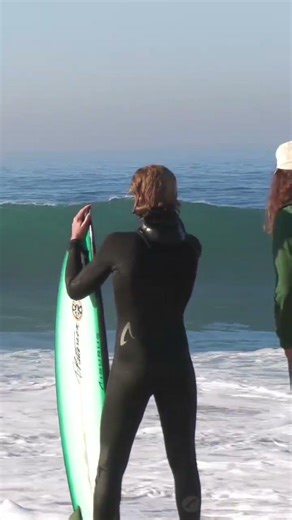 Dlophins surfing a wave at the wedge !