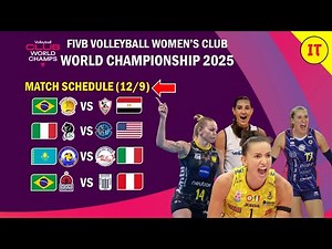 (DAY1) FIVB Volleyball Women's Club World Championship 2025 Match Schedule Revealed