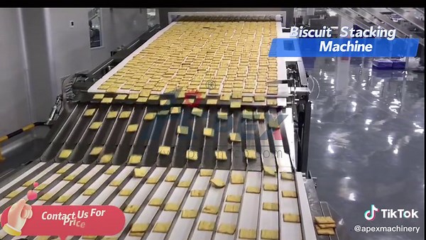 Industrial Biscuit Stacking Machine, Commercial Biscuit Automation System, Time and Labor Saving@mondelez_international@kv_angels #biscuit #biscuits