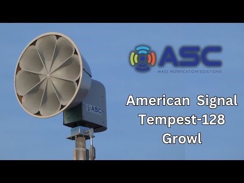 ASC T-128, Hoffman Estates, IL, Growl, Siren Test