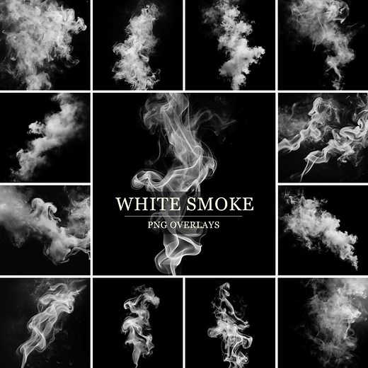 Smoke Overlays Photoshop White Smoke Texture Effects PNG Backdrop Overlays Team Sports Photography - Etsy